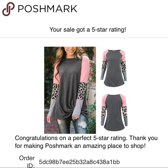 5⭐️❄️Leopard Print patchwork long sleeve crew - Picture 8 of 8